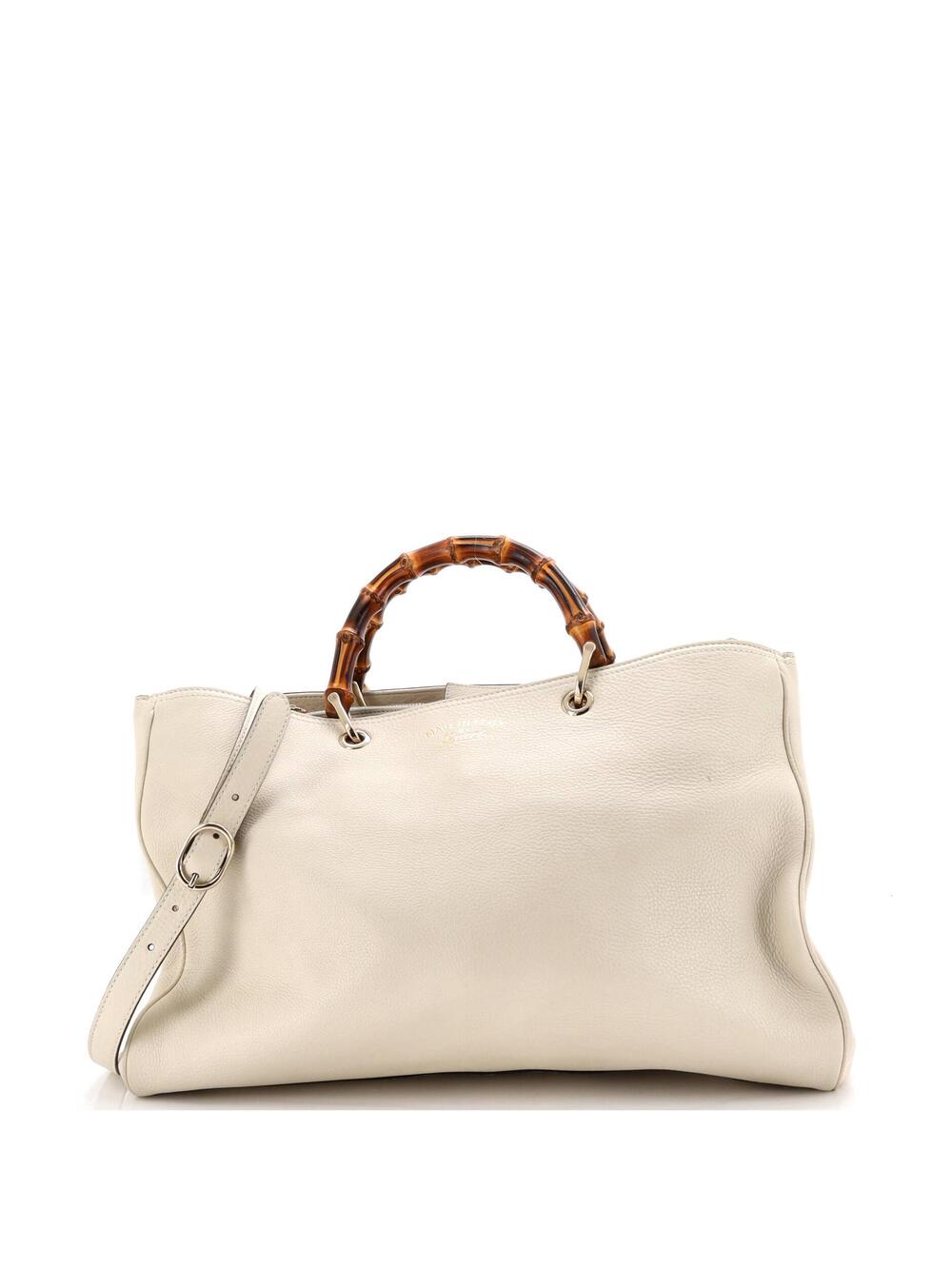 Gucci Bamboo Shopper Tote Leather Large #265804G11B - Picture 1 of 7